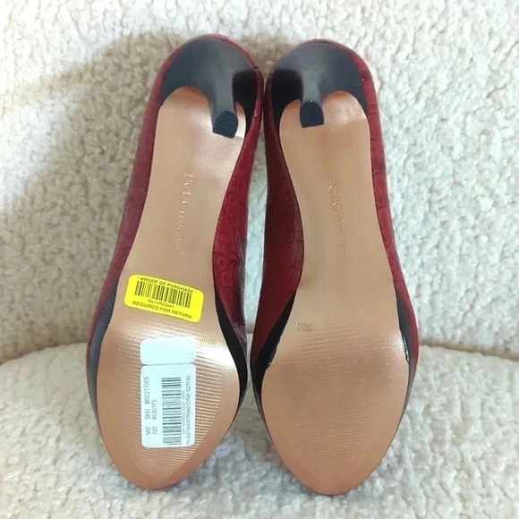 BCBGeneration "Tina" Red Croc Patent  Leather Stiletto Pumps - Picture 8 of 8